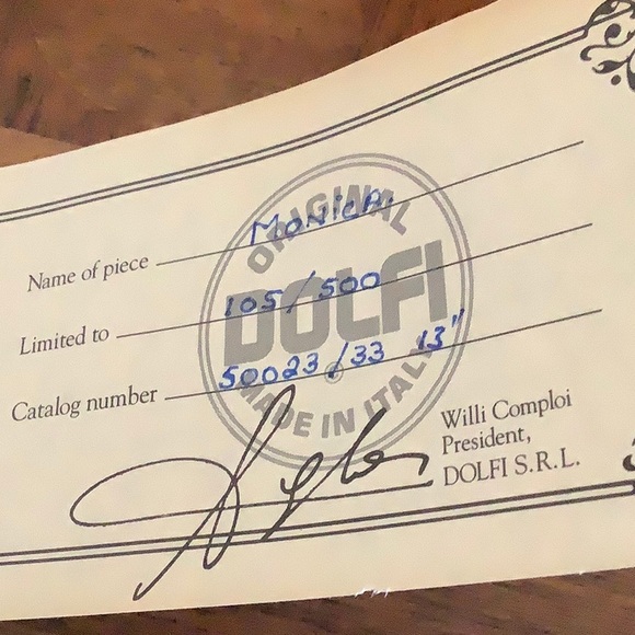 NWT Vintage Dolfi Original Wooden Doll Ltd Edition “Monica” - Picture 5 of 9